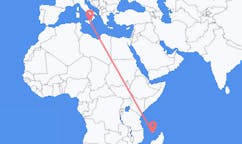 Flyreiser fra Mamoudzou, Frankrike til Catania, Italia