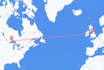Flyrejser fra Thunder Bay, Canada til Manchester, England