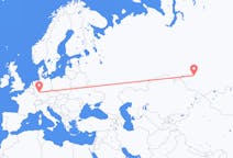 Flyreiser fra Novosibirsk, Russland til Frankfurt, Tyskland