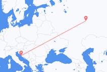 Flyrejser fra Kasan, Rusland til Zadar, Kroatien