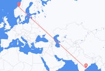 Flights from Rajahmundry, India to Trondheim, Norway