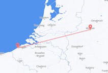 Flyg från Ostend, Belgien till Münster, Tyskland