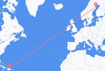 Flyrejser fra Puerto Plata, Den Dominikanske Republik til Skellefteå, Sverige