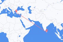 Loty z Hambantota, Sri Lanka do Izmiru, Turcja