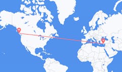 Flights from Port Hardy, Canada to Gazipaşa, Turkey
