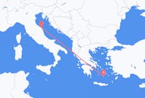 Flights from Ancona, Italy to Santorini, Greece