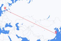 Flug frá Shanghai, Kína til Lappeenranta, Finnlandi