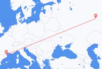 Flights from Nizhnekamsk, Russia to Perpignan, France