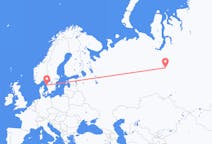 Flights from Kogalym, Russia to Gothenburg, Sweden