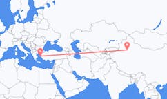 Flights from Korla, China to Chios, Greece