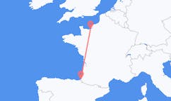 出发地 法国多维尔目的地 法国比亚里茨的航班