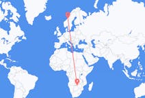 Flights from Victoria Falls, Zimbabwe to Namsos, Norway