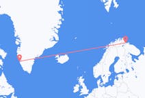 Flüge von Nuuk, nach Kirkenes