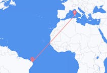 Flyreiser fra Natal, Brasil til Cagliari, Italia