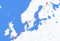 Fly fra Alderney til Kuusamo