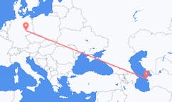出发地 土库曼斯坦土庫曼巴希目的地 德国莱比锡的航班