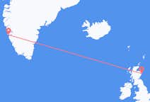 Vluchten van Aberdeen naar Nuuk