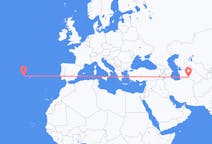 Flyrejser fra Asjkhabad, Turkmenistan til Horta, Azorerne, Portugal