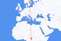 来自中非共和国出发地 班基目的地 瑞典林雪平的航班