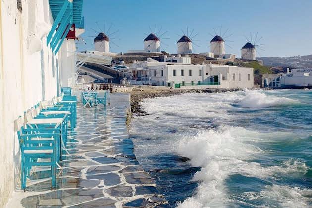 Walking tour of Mykonos with traditional food tasting