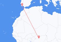 Vluchten van Kaduna, Nigeria naar Faro, Napoli, Portugal