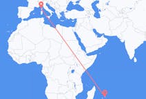 Flyg från Mauritius, Mauritius till Calvi, Frankrike