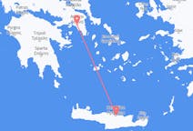 Flights from the city of Heraklion to the city of Athens
