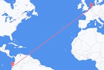 Flyreiser fra Guayaquil, Ecuador til Amsterdam, Nederland