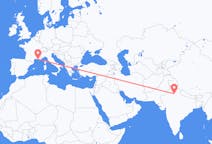 Loty z Nowe Delhi, Indie do Marsylia, Francja