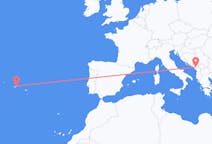 出发地 葡萄牙从 圣若热岛目的地 黑山波德戈里察的航班