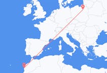 Flyreiser fra Essaouira, Marokko til Szczytno, Polen