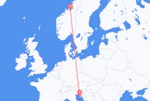 Flyreiser fra Pula, Kroatia til Trondheim, Norge