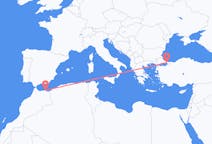 Flyrejser fra Melilla, Spanien til Istanbul, Tyrkiet
