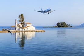 Transfer privado do aeroporto / porto de Corfu para as áreas da cidade de Corfu