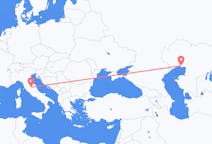 카자흐스탄 아티라우에서 출발해 이탈리아 페루자(으)로 가는 항공편