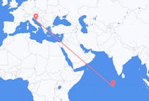 Flyreiser fra Gan, Maldivene til Zadar, Kroatia