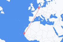 Flyrejser fra Dakar til Paderborn