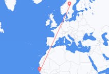 Flights from Ziguinchor, Senegal to Sveg, Sweden