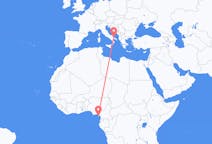 Flyreiser fra Malabo, Ekvatorial-Guinea til Bari, Italia