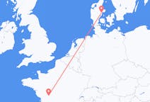 Flyreiser fra Aarhus, Danmark til Poitiers, Frankrike