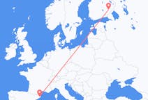 出发地 芬兰出发地 萨翁林纳目的地 西班牙赫罗纳的航班