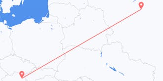 Flyg från Ryssland till Österrike
