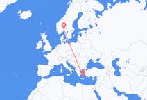 Flights from Oslo, Norway to Santorini, Greece