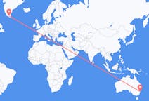 Flights from Sydney, Australia to Narsarsuaq, Greenland