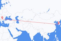 Flyg från Gwangju, Sydkorea till Sofia, Bulgarien