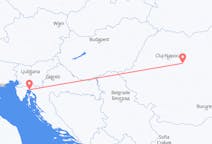 クロアチアのから リエカ、ルーマニアのへ トゥルグ・ムレシュフライト