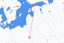 Loty z Tallinn, Estonia z Lublin, Polska