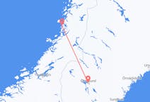 Vluchten van Brønnøysund naar Östersund