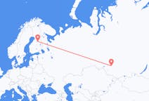 Fly fra Novosibirsk til Kajaani