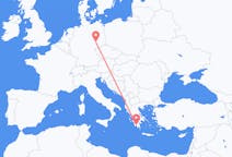 出发地 希腊出发地 卡拉马塔目的地 德国莱比锡的航班